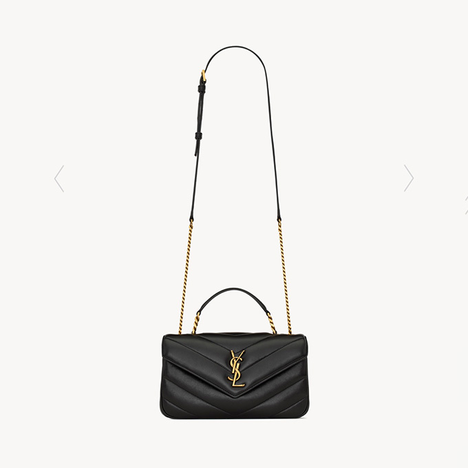 ysl loulou coated v chevron quilted lambskin top handle crossbody bag